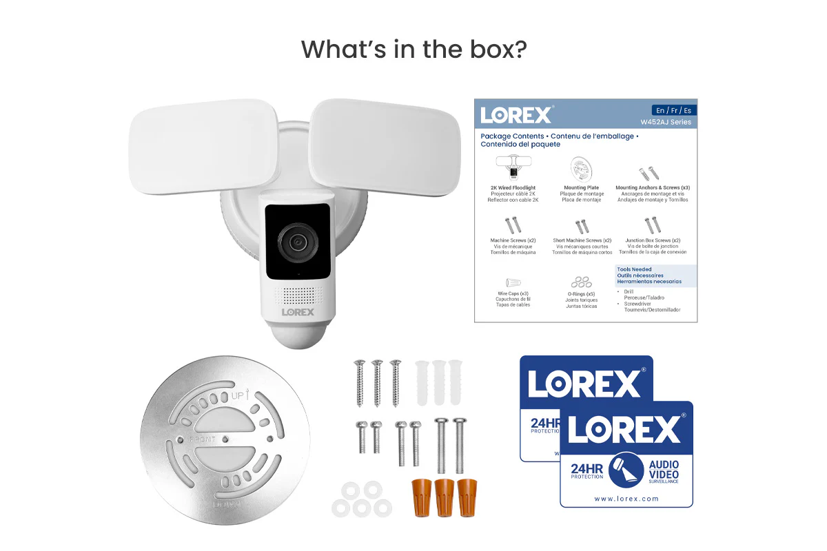 Lorex 2K Wi-Fi Floodlight Security Camera (32GB) - Image 8