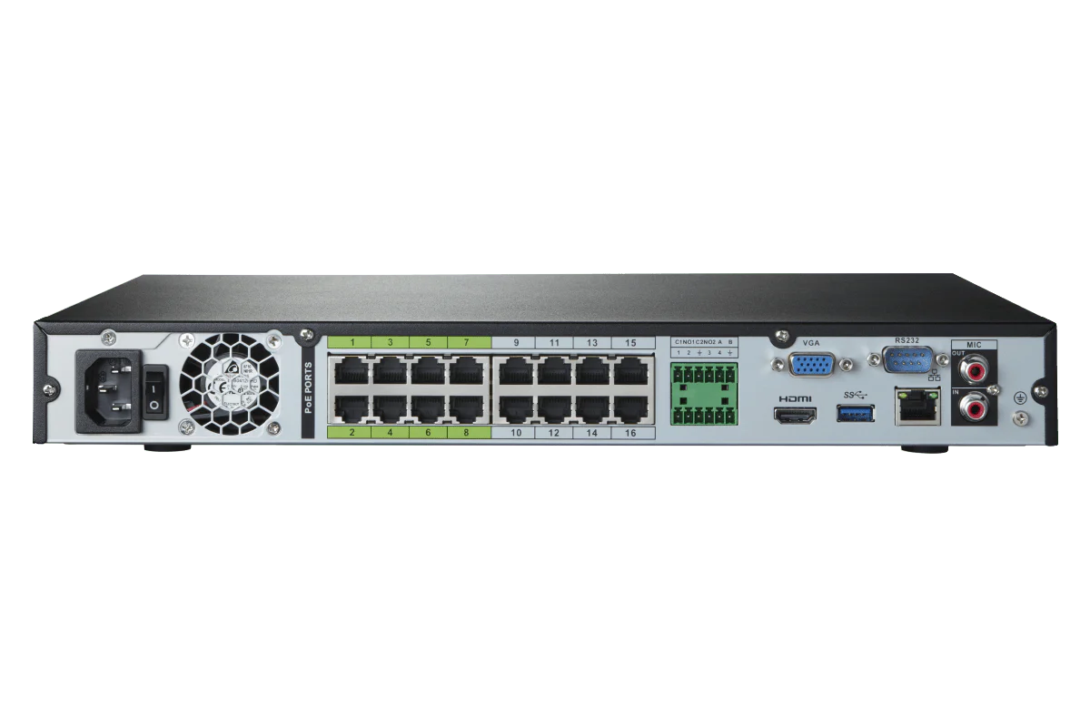 Lorex 4K (16 Camera Capable) 6TB Wired NVR System with Nocturnal 3 Smart IP Bullet Cameras with Listen-In Audio and 30FPS - Image 13