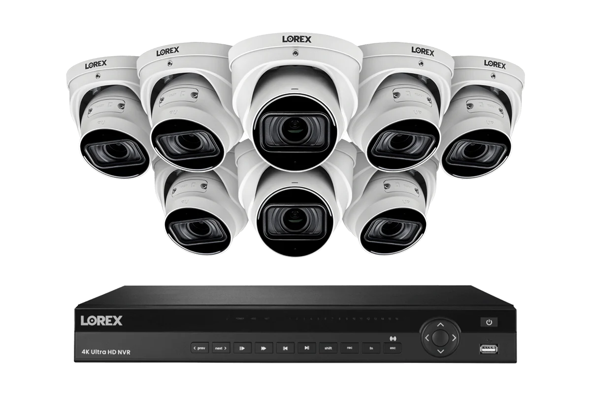 Lorex 4K (16 Camera Capable) 6TB Wired NVR System with Nocturnal 3 Smart IP Dome Cameras with Listen-in Audio and Motorized Varifocal Lenses - Image 13