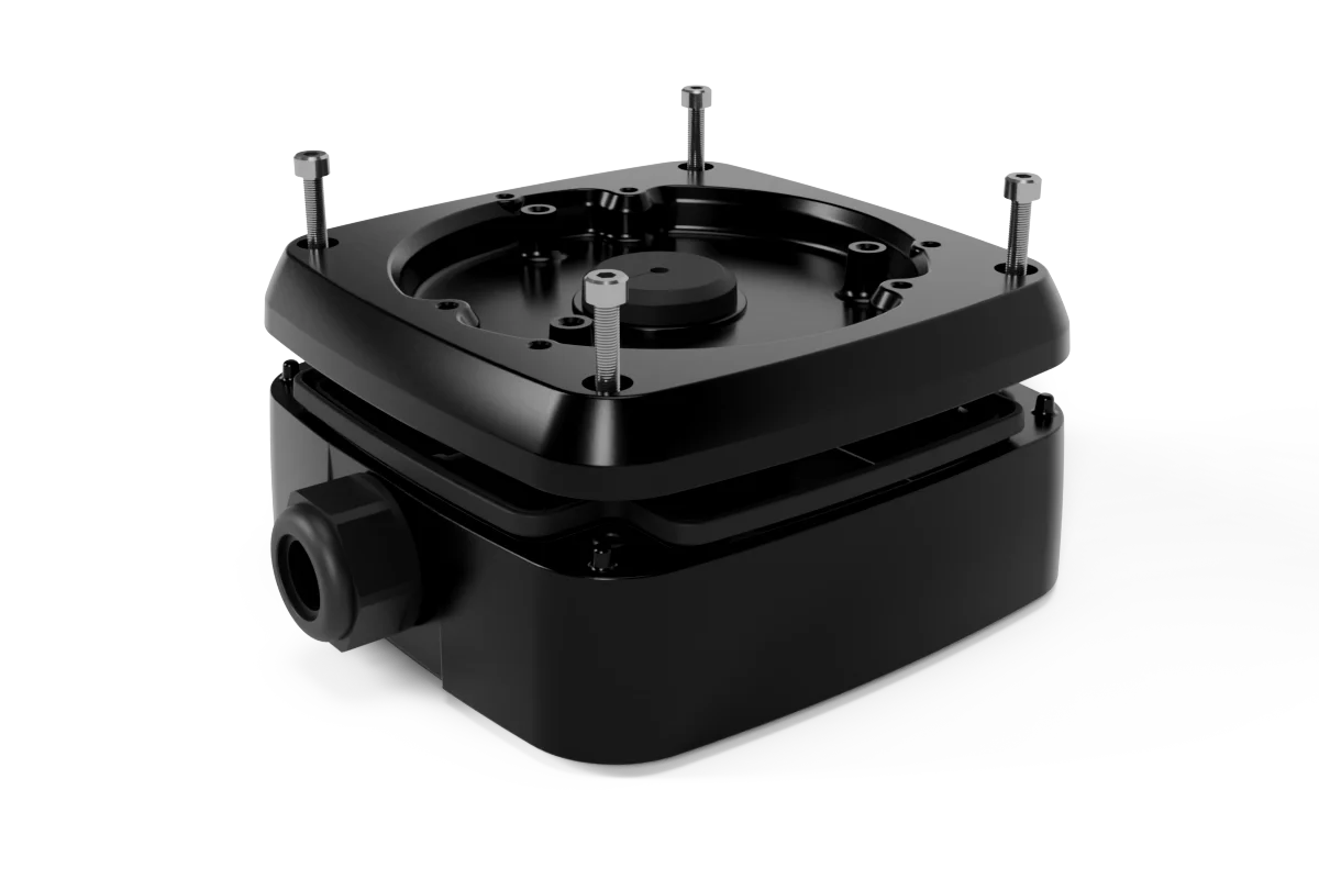 Outdoor Square Junction Box with Cable Gland for Turret and Dome Camera (Metal) - Image 3