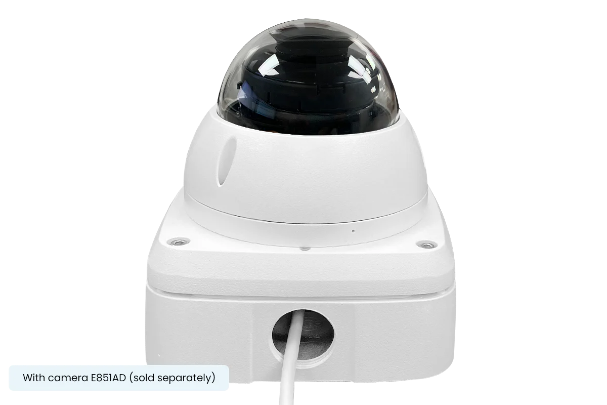 Outdoor Square Junction Box for Turret and Dome Camera (Metal) - Image 3