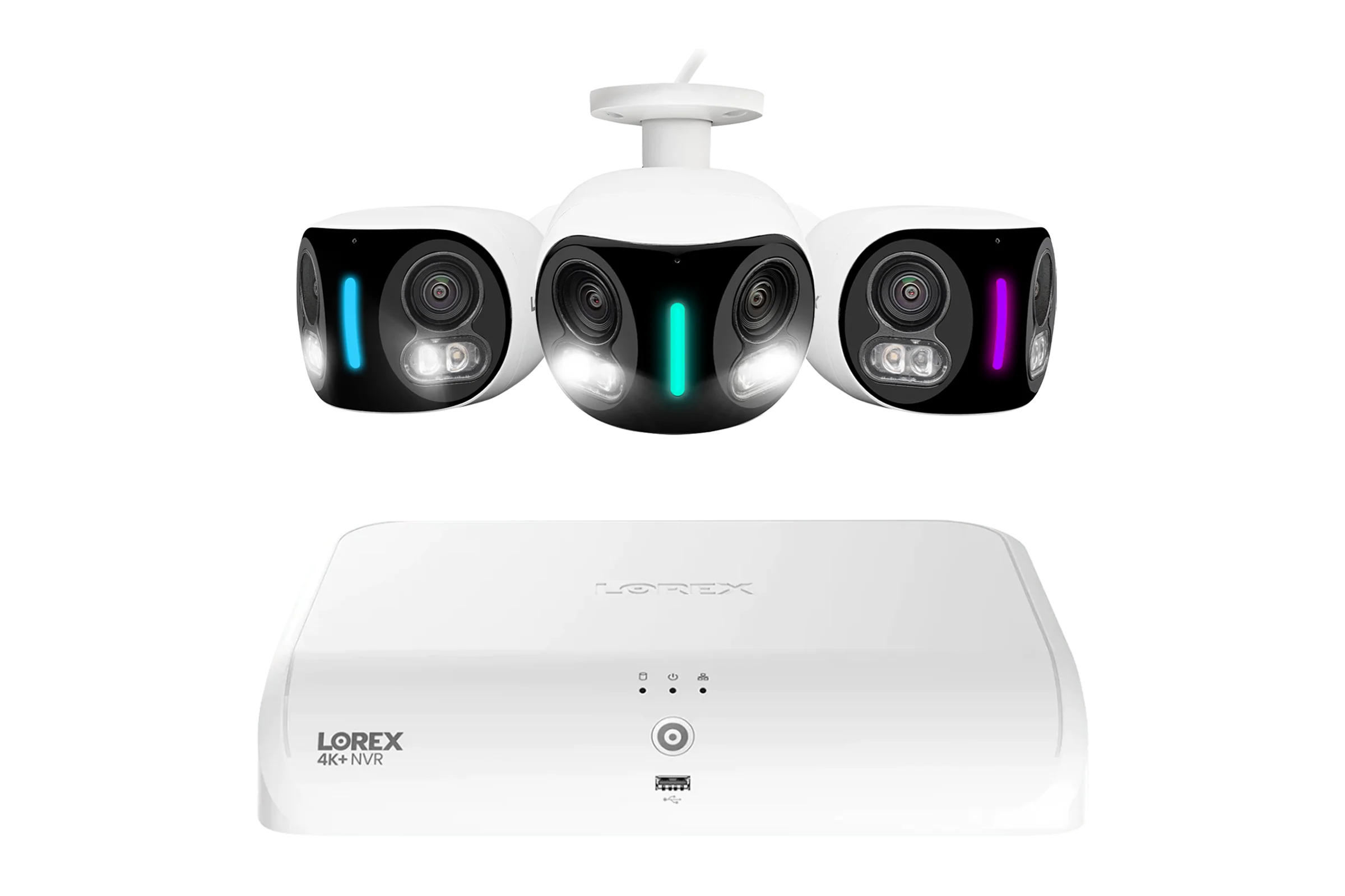 Lorex 4K 16 Camera Capable (8 Wired + 8 Fusion Wi-Fi ) 2TB Wired NVR System with Three H20 Dual Lens IP Cameras - Amazon