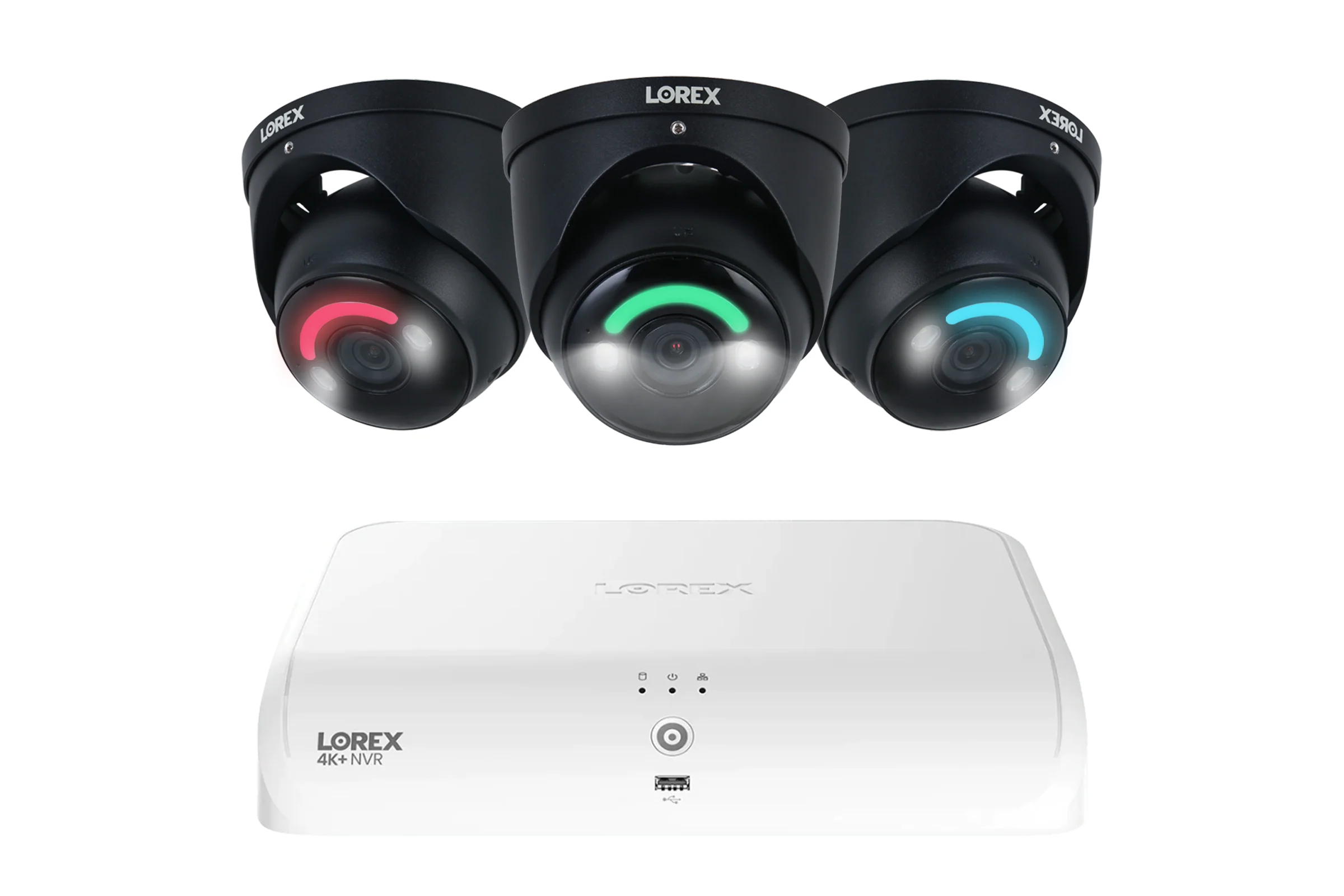 Lorex 4K 16 Camera Capable (8 Wired + 8 Fusion Wi-Fi ) 2TB Wired NVR System with Three H16 IP Dome Cameras - Amazon