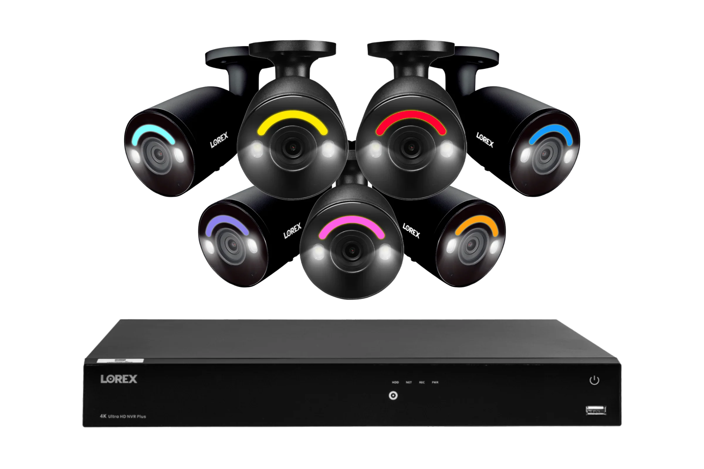 Lorex Fusion 4K 16 Camera Capable (16 Wired or Wi-Fi) 4TB Wired NVR System with Seven H14 IP Bullet Cameras - Amazon