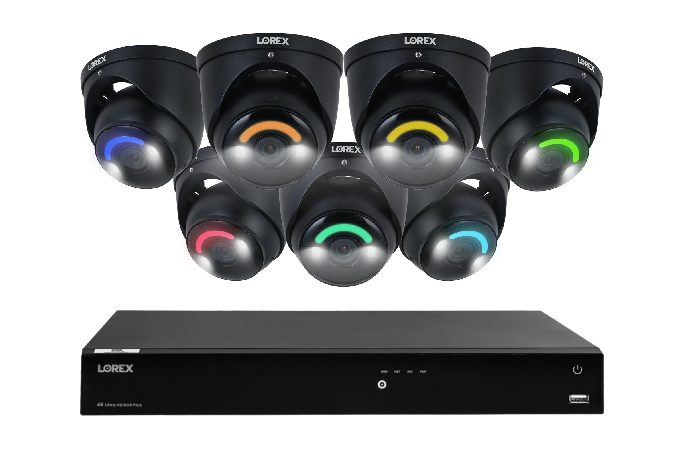 Lorex Fusion Series 4K 16 Camera Capable (Wired or Fusion Wi-Fi) 4TB Wired NVR System with Seven H16 IP Dome Cameras - Amazon