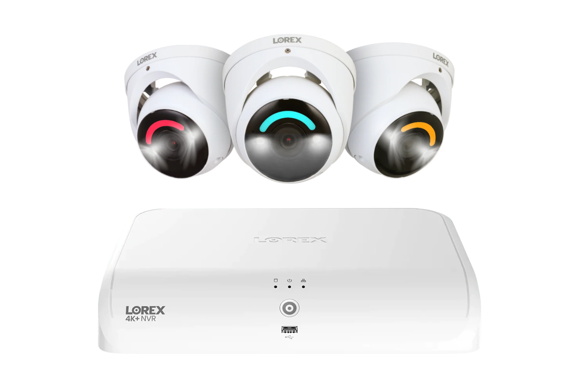Lorex 4K+ 12MP 16 Camera Capable (8 Wired + 8 Fusion Wi-Fi ) 2TB Wired NVR System with Three H30 IP Dome Cameras - Amazon