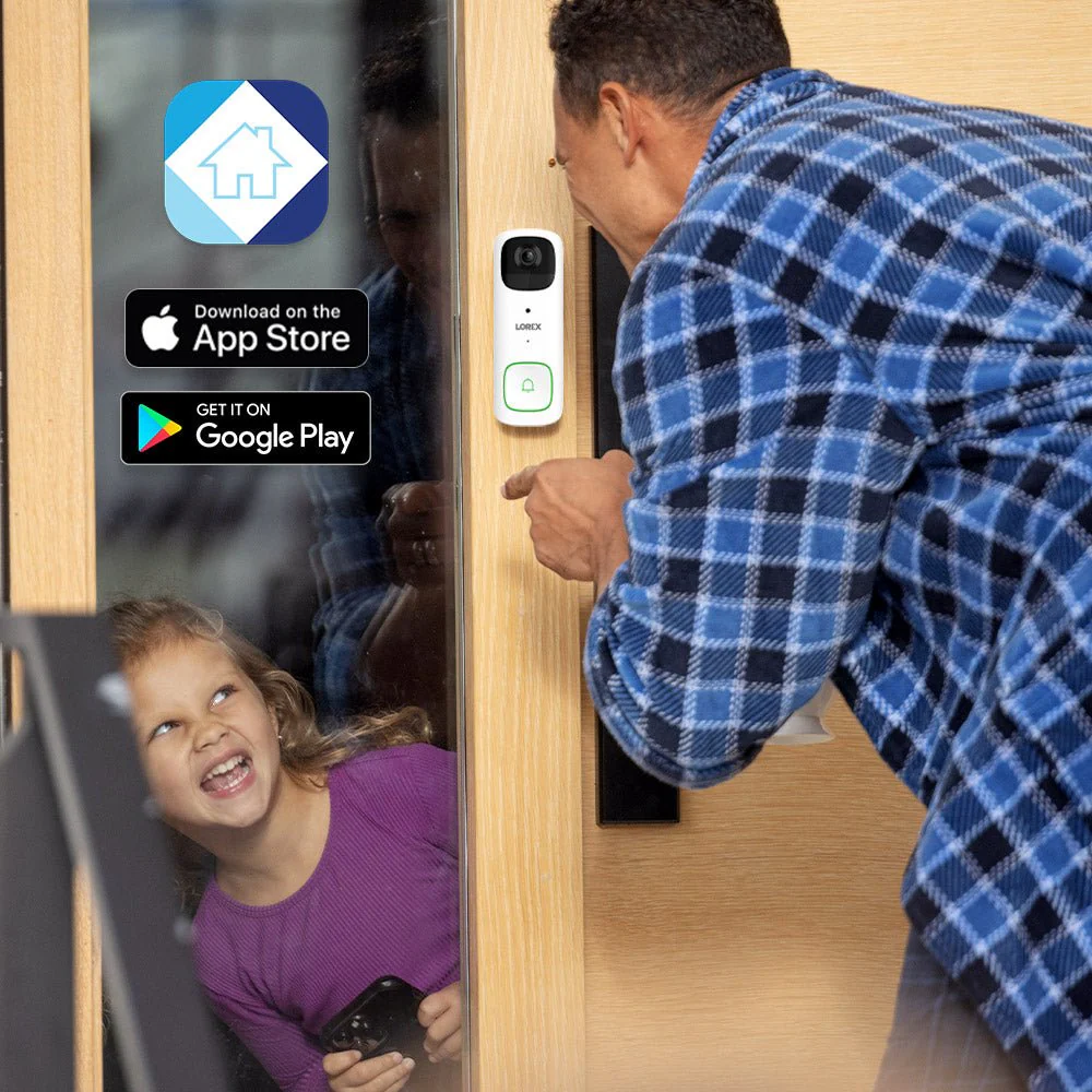 Lorex 2K Battery Video Doorbell and 4K Spotlight Indoor/Outdoor Wi-Fi 6 Security Camera - Image 3