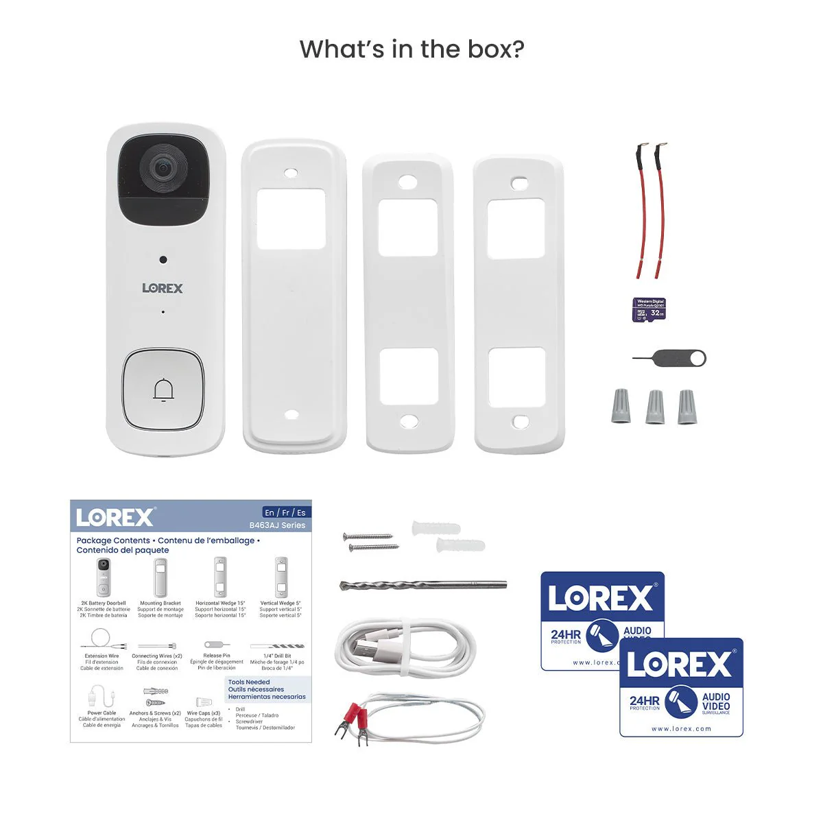 Lorex 2K Battery Video Doorbell and 4K Spotlight Indoor/Outdoor Wi-Fi 6 Security Camera - Image 6