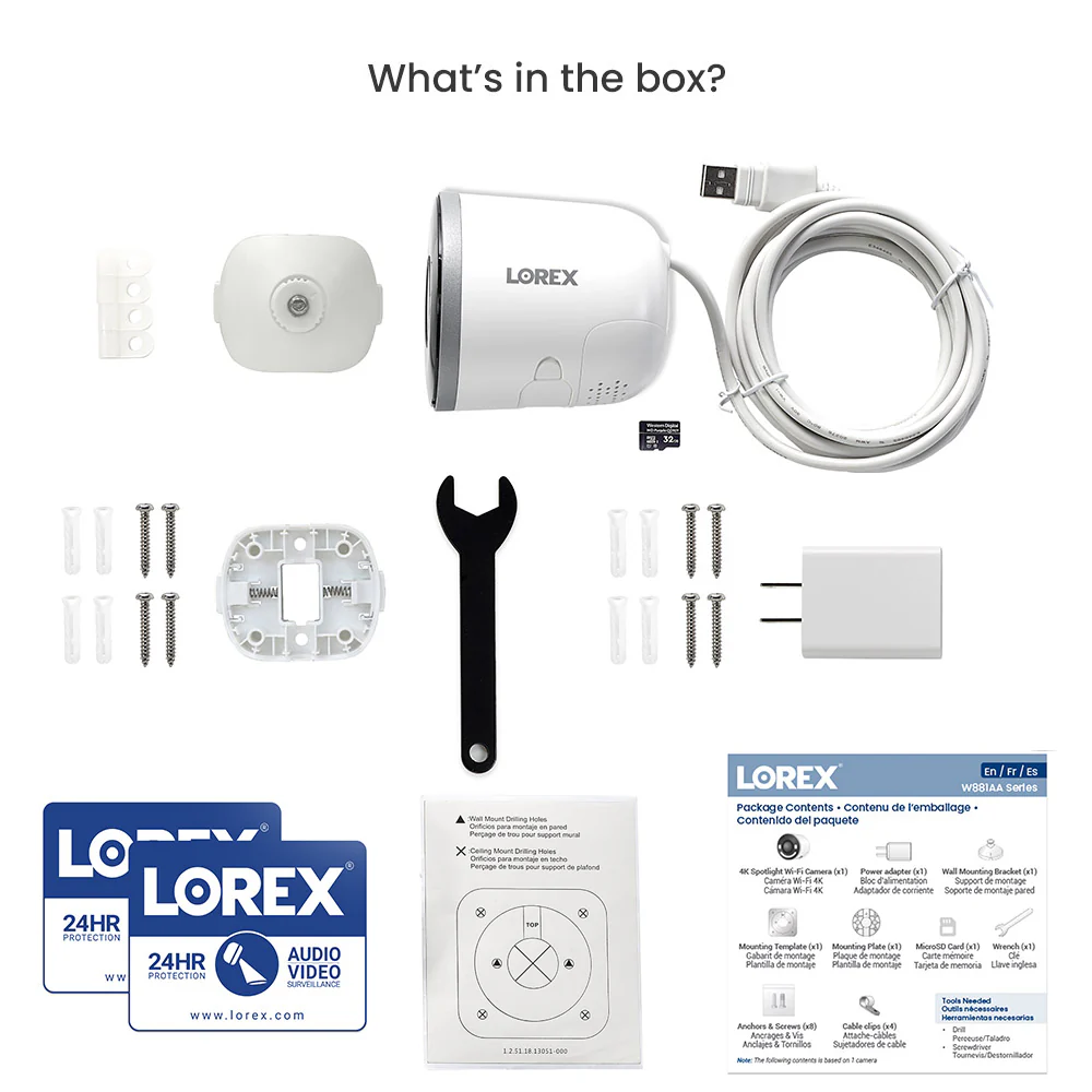 Lorex 2K Battery Video Doorbell and 4K Spotlight Indoor/Outdoor Wi-Fi 6 Security Camera - Image 7