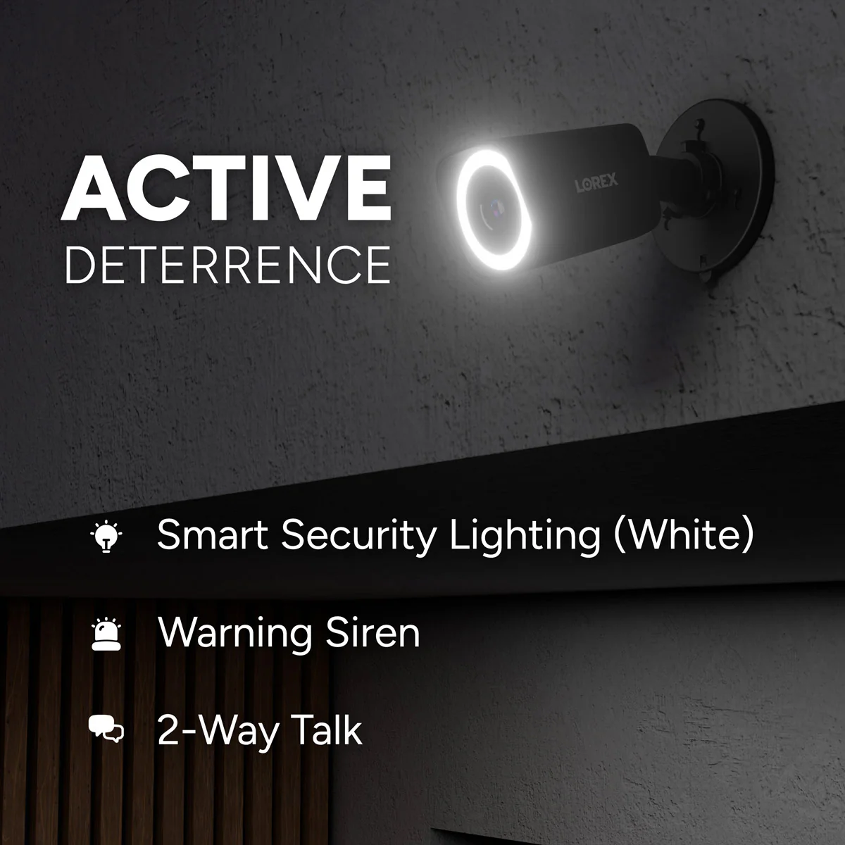Lorex Connect 4K Wired PoE Bullet Camera with Smart Security Lighting - Image 5