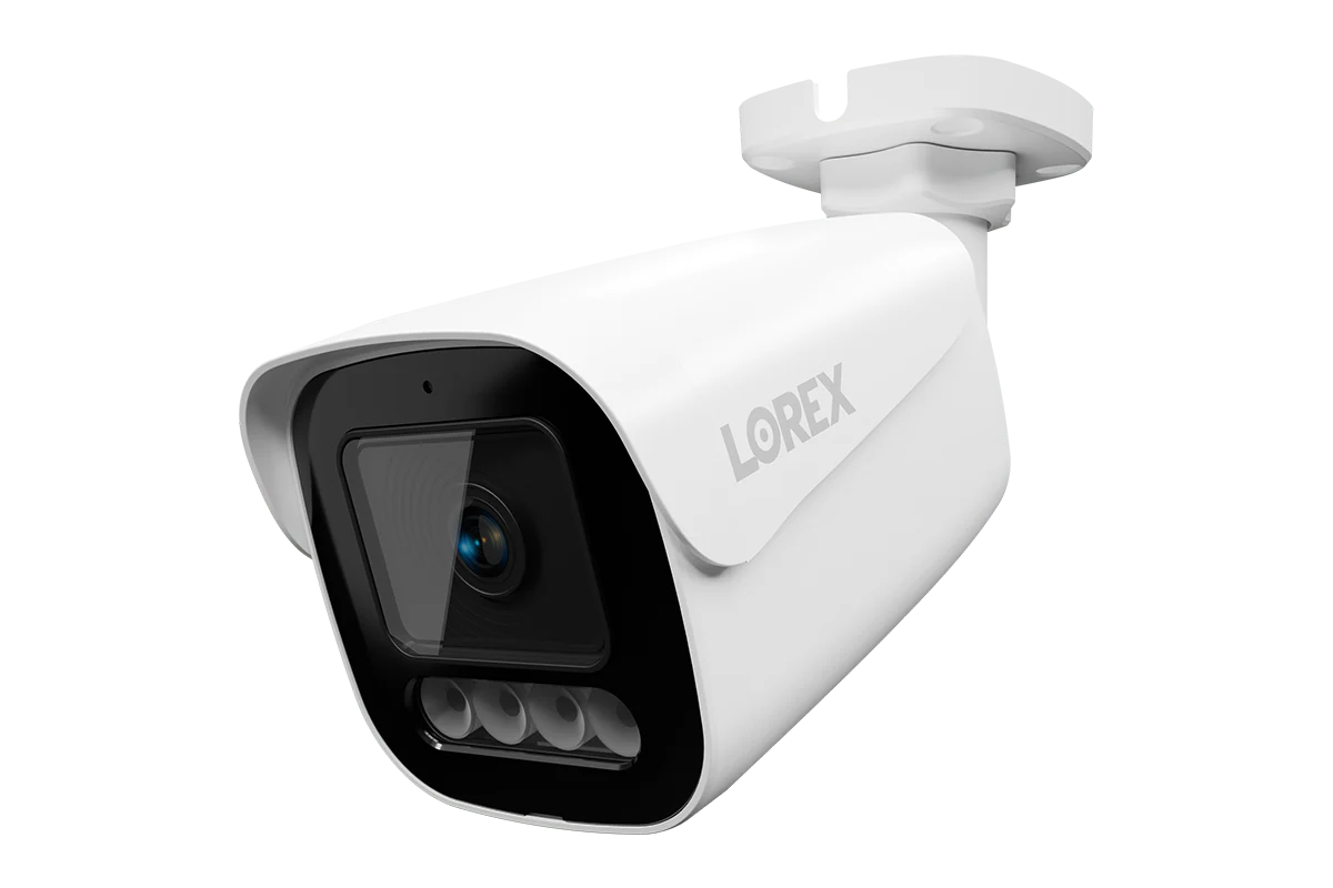 Lorex Connect X3 4K Motorized Varifocal PoE Bullet Camera with Active Deterrence - Black/White - Image 2