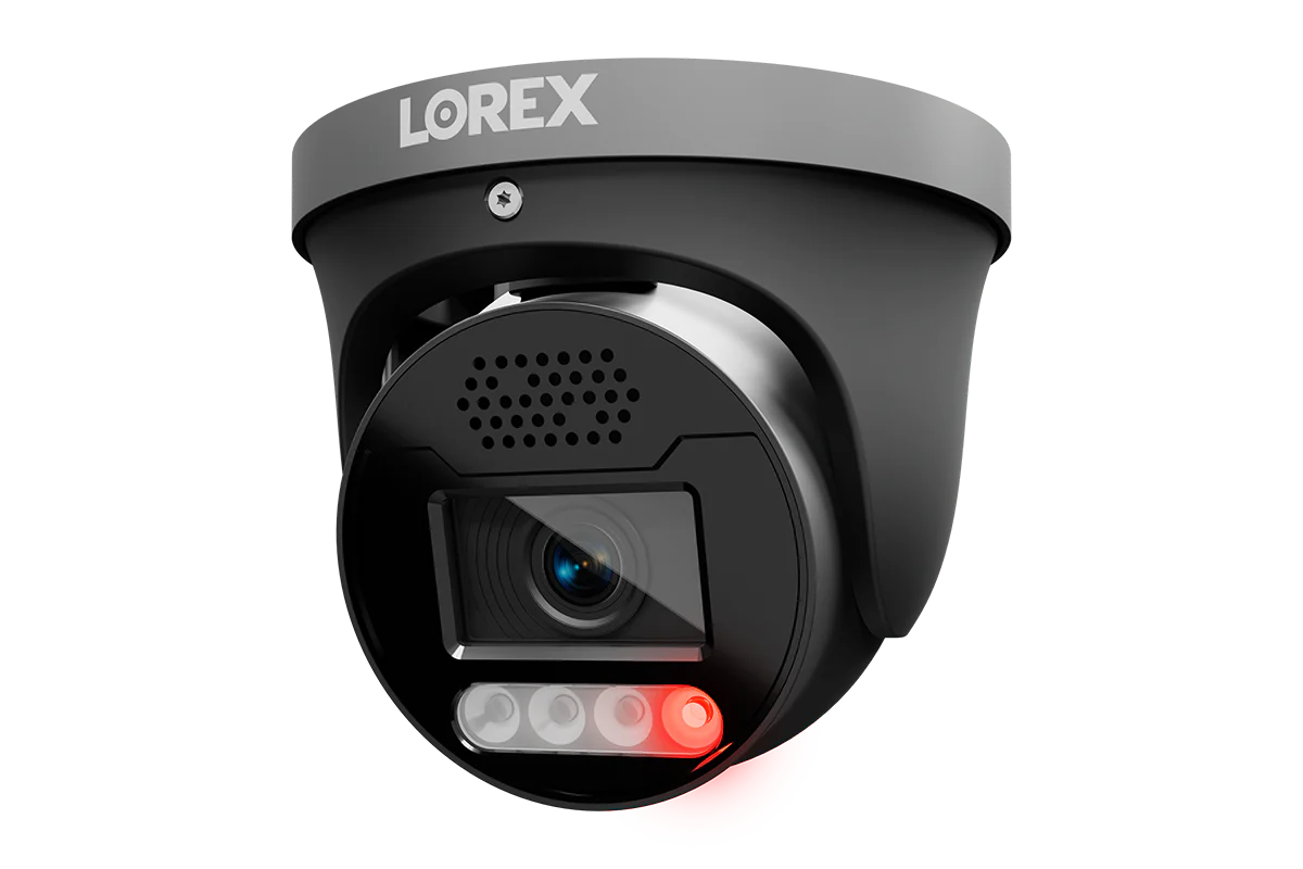 Lorex Connect X5 4K PoE Turret Camera with AI Color Night Vision - White/Black