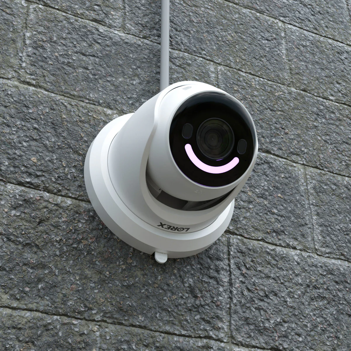 Lorex H12 4K IP Wired Turret Security Camera with Smart Security Lighting and Smart Motion Detection - Image 2