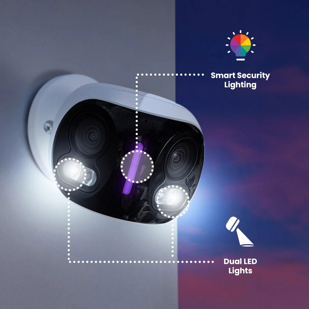 Lorex H20 4K IP Wired Dual Lens Security Camera with Smart Security Lighting and Smart Motion Detection - Image 4