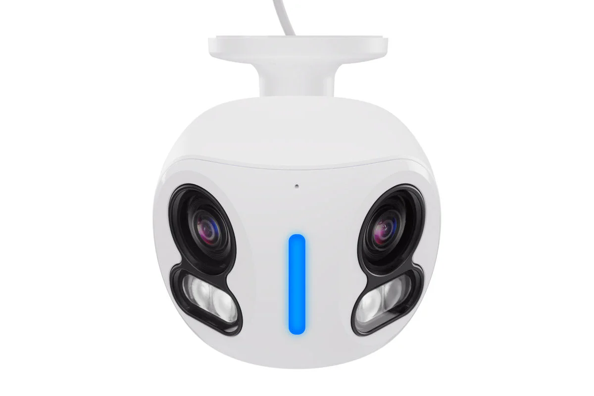 Lorex Classic 4K Dual-Lens IP Camera with Smart Lighting & Motion Detection
