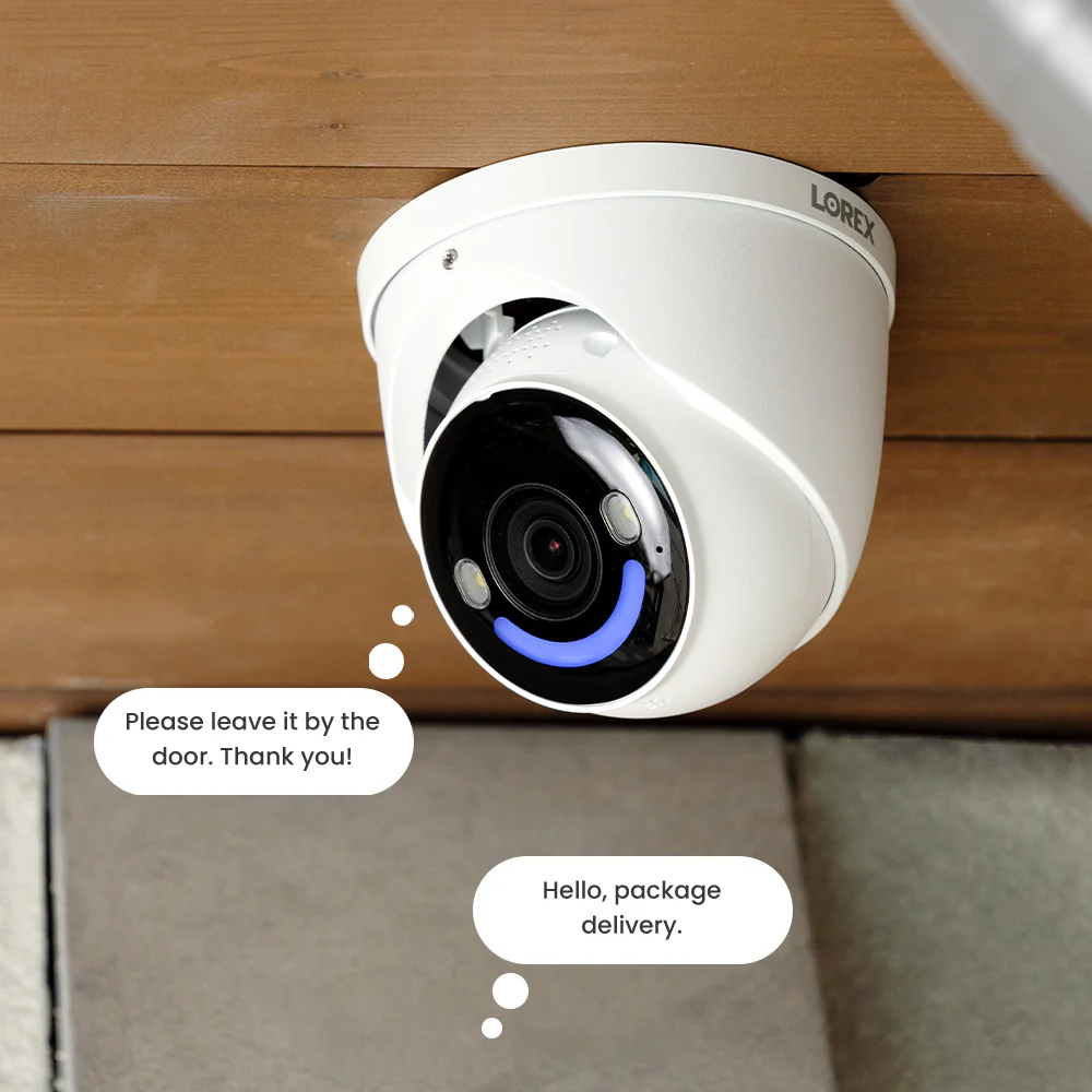 Lorex 4K+ Ultra HD 12MP Smart Security Lighting Deterrence Dome AI PoE IP Wired Camera - Image 3
