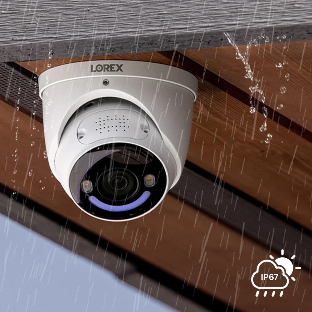 Lorex 4K+ Ultra HD 12MP Smart Security Lighting Deterrence Dome AI PoE IP Wired Camera - Image 4