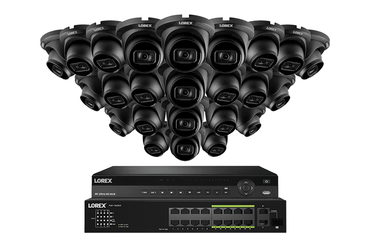 Lorex 4K (32 Camera Capable) 6TB Wired NVR System with Nocturnal 3 Smart IP Turret Cameras Featuring Listen-In Audio and 30FPS Recording - Image 10