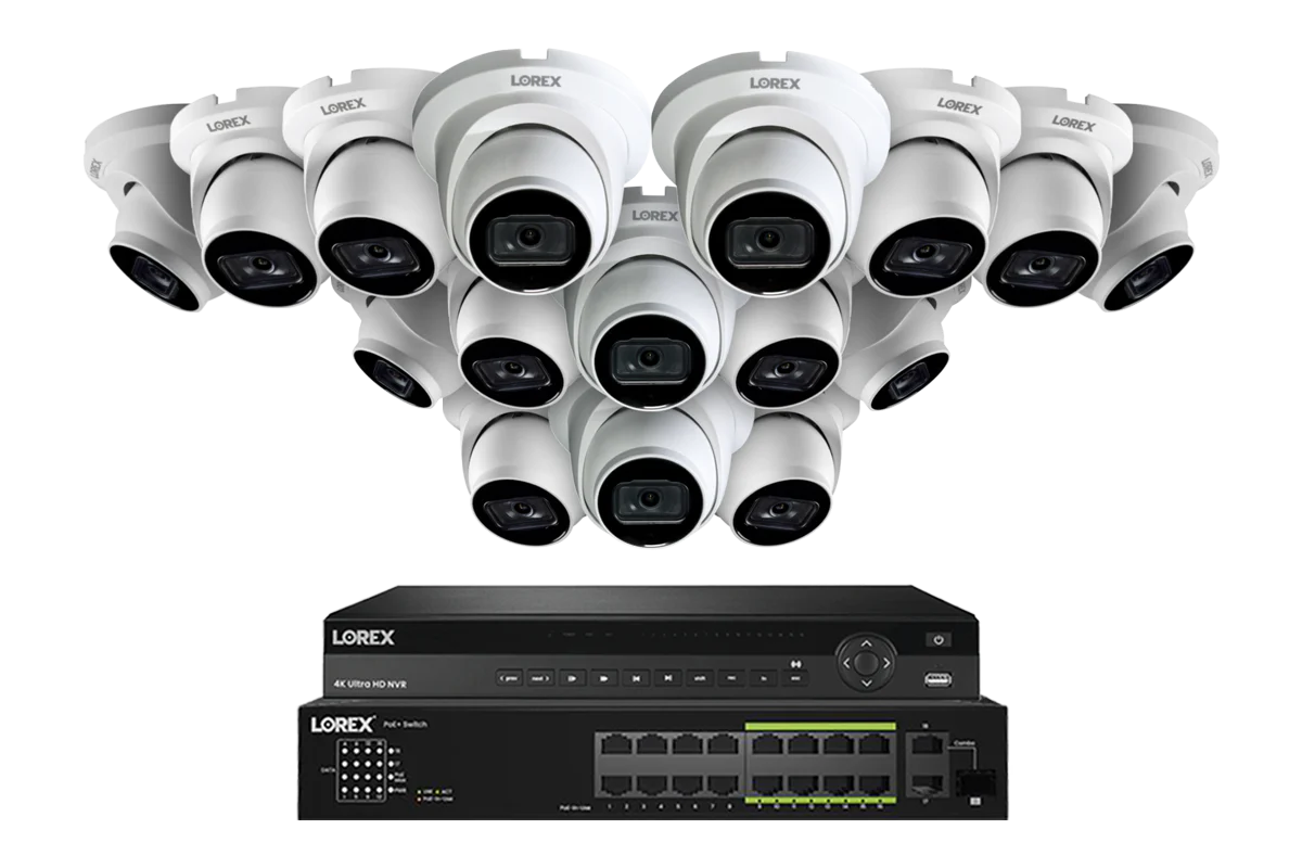 Lorex 4K (32 Camera Capable) 6TB Wired NVR System with Nocturnal 3 Smart IP Turret Cameras Featuring Listen-In Audio and 30FPS Recording - Image 12