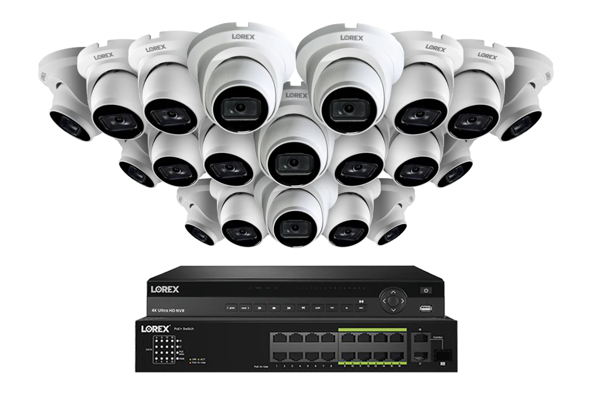 Lorex 4K (32 Camera Capable) 6TB Wired NVR System with Nocturnal 3 Smart IP Turret Cameras Featuring Listen-In Audio and 30FPS Recording - Image 13
