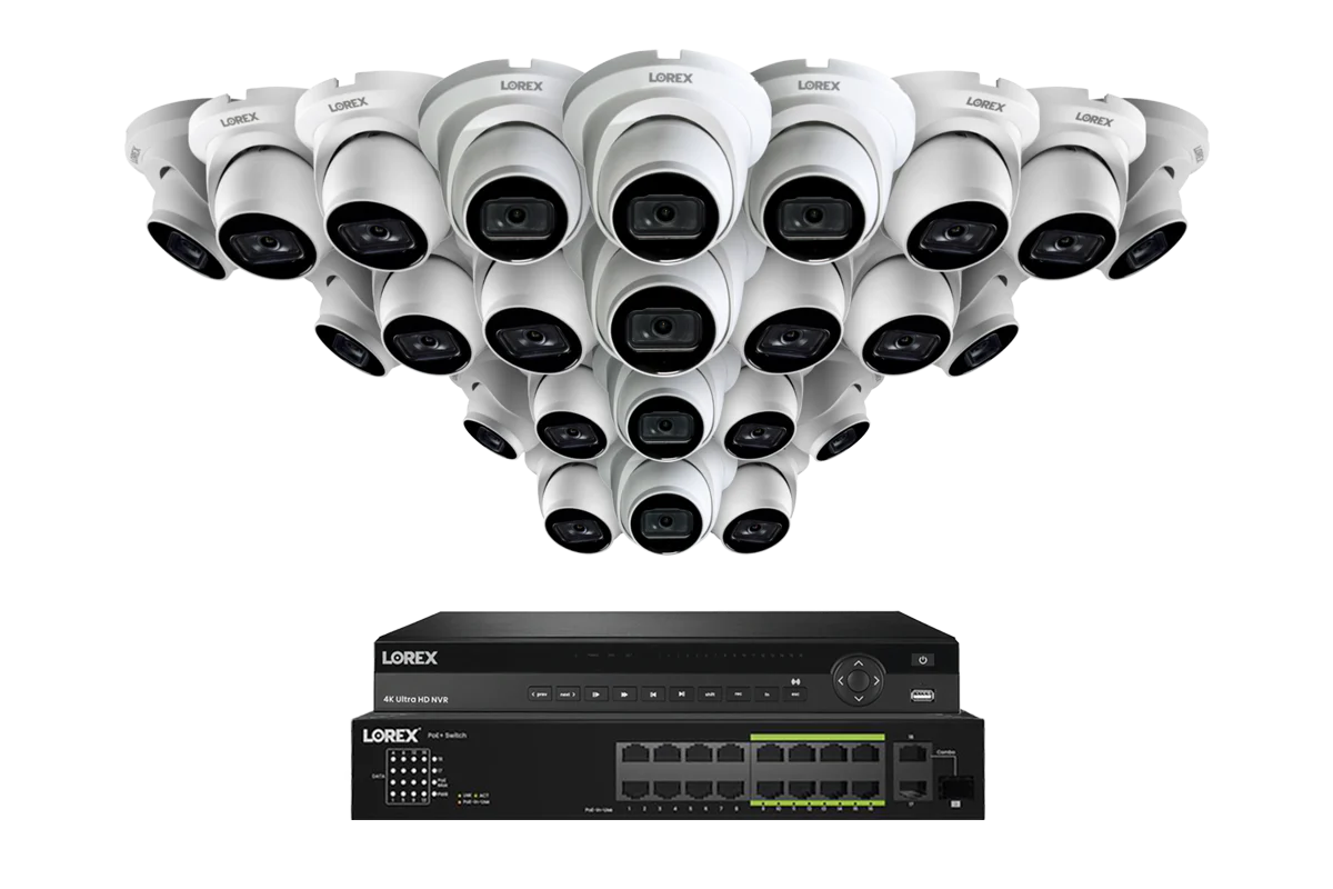 Lorex 4K (32 Camera Capable) 6TB Wired NVR System with Nocturnal 3 Smart IP Turret Cameras Featuring Listen-In Audio and 30FPS Recording - Image 14