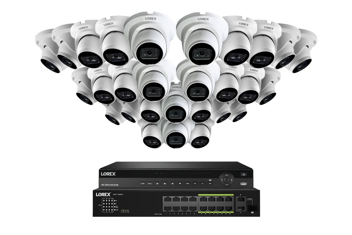 Lorex 4K (32 Camera Capable) 6TB Wired NVR System with Nocturnal 3 Smart IP Turret Cameras Featuring Listen-In Audio and 30FPS Recording - Image 15