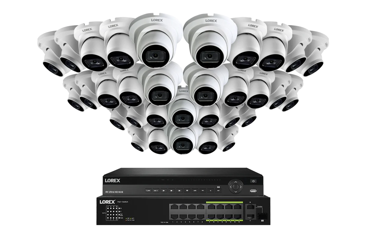 Lorex 4K (32 Camera Capable) 6TB Wired NVR System with Nocturnal 3 Smart IP Turret Cameras Featuring Listen-In Audio and 30FPS Recording - Image 16