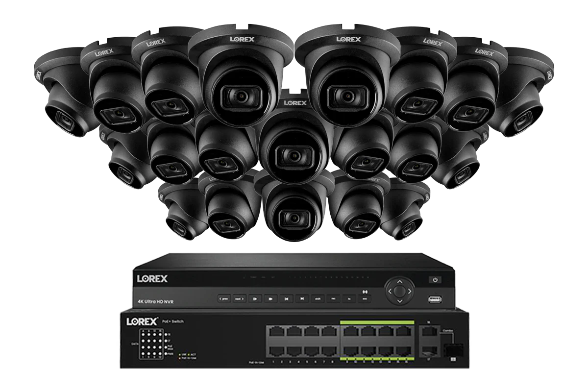 Lorex 4K (32 Camera Capable) 6TB Wired NVR System with Nocturnal 3 Smart IP Turret Cameras Featuring Listen-In Audio and 30FPS Recording - Image 9