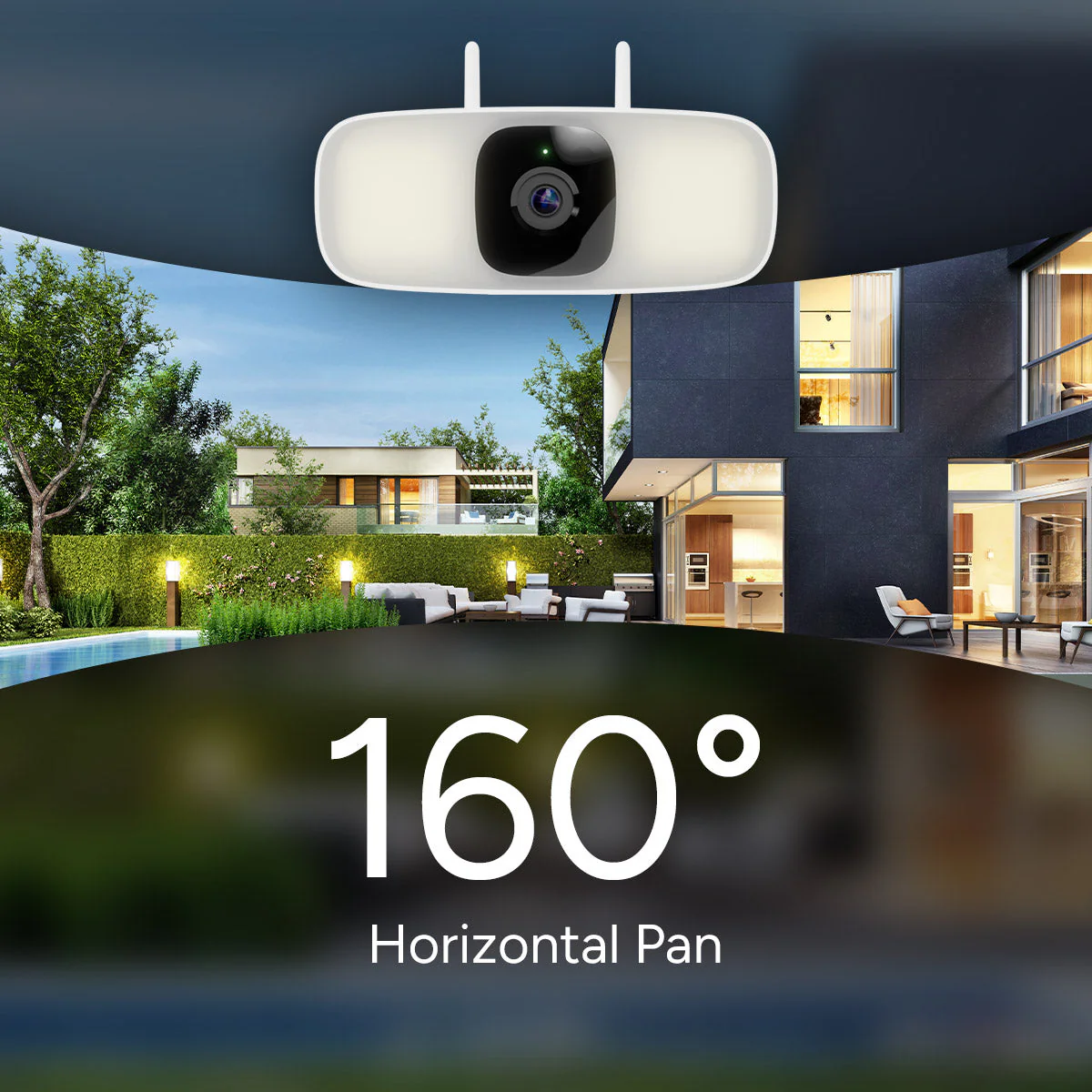 Lorex Connect 2K Floodlight Wi-Fi Security Camera with App Controlled Horizontal Pan - Image 4