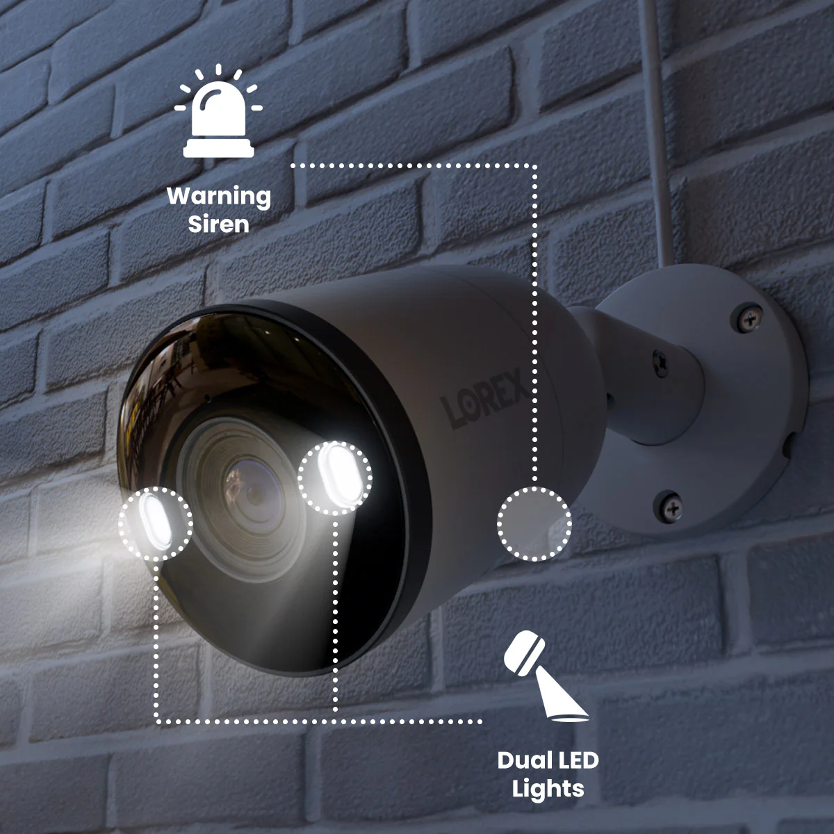Lorex Fusion 4K+ 16 Channel (8 Wired + 8 Fusion Wi-Fi) 2TB NVR System with Four H13 Wired 4K IP Bullet Cameras, One 2K Pan-Tilt Camera, and One 2K Indoor Wi-Fi Camera - Image 2