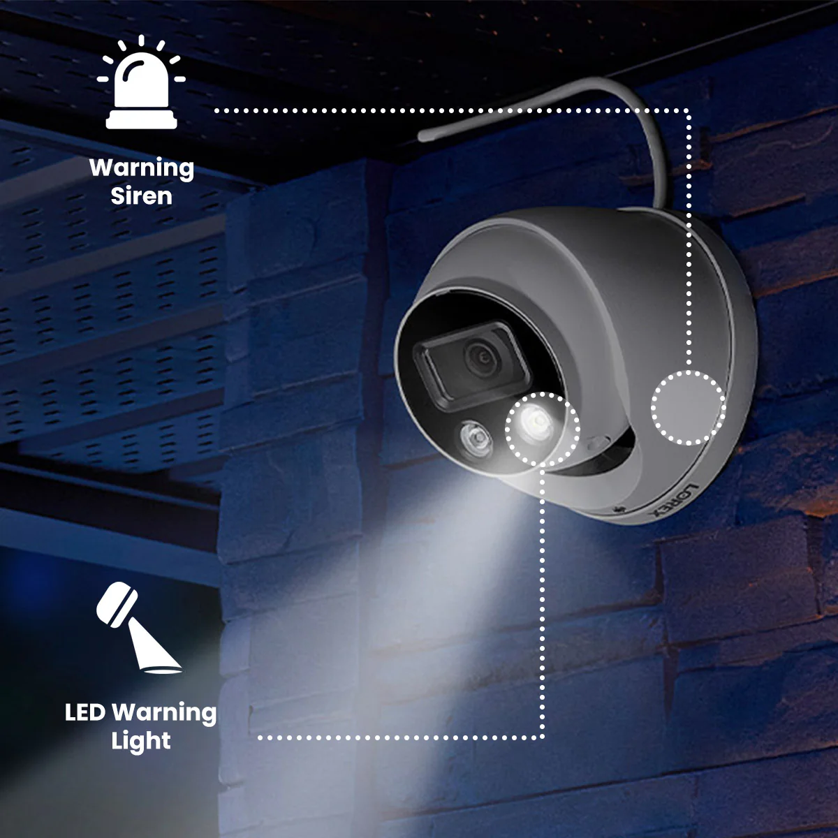Lorex Fusion 4K+ 16 Channel (8 Wired + 8 Fusion Wi-Fi) 2TB NVR System with Four H13 Wired 4K IP Dome Cameras, One 2K Pan-Tilt Camera, and One 2K Indoor Wi-Fi Camera - Image 2