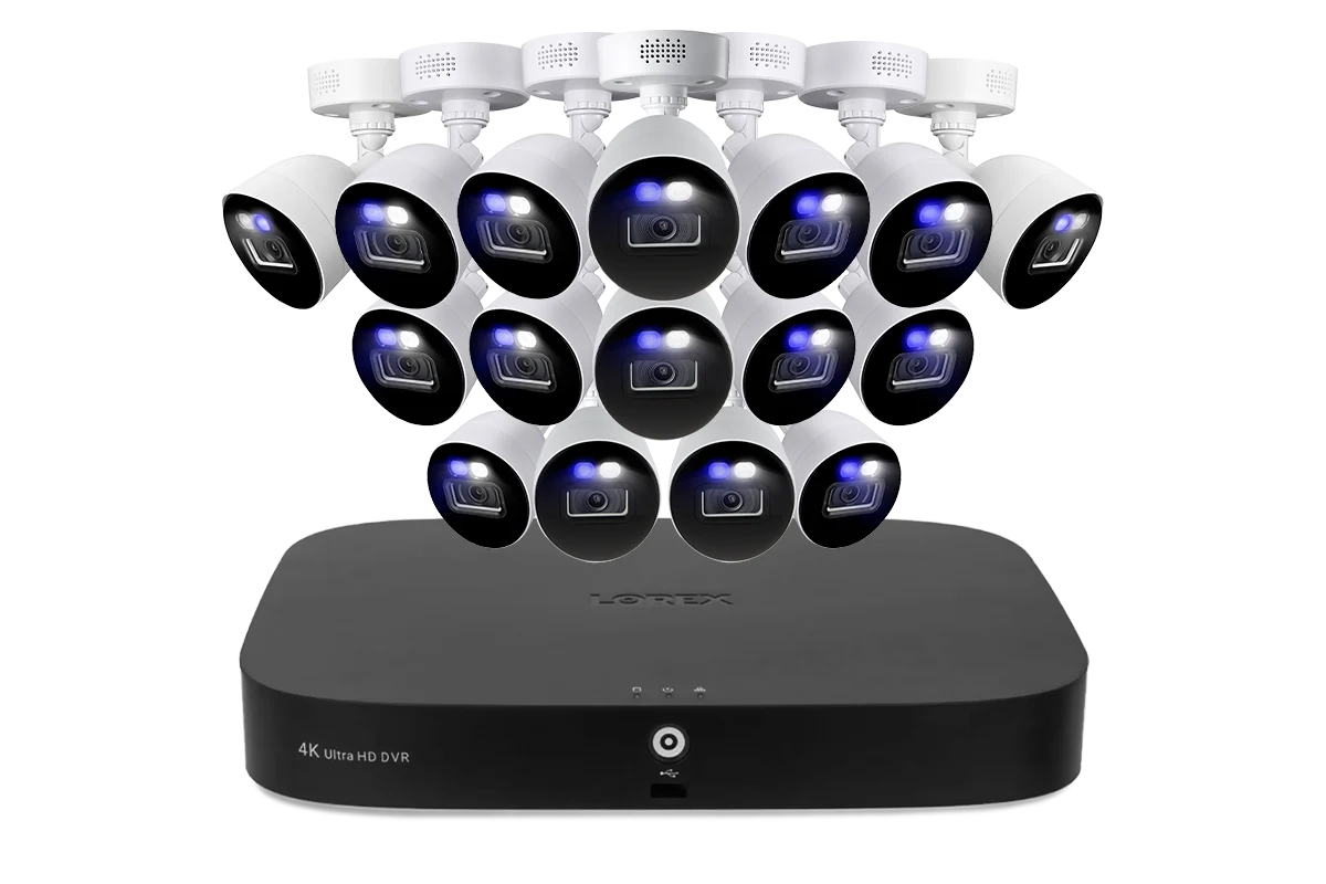 Lorex Classic Fusion 4K 20-Channel (16 Wired + 4 Wi-Fi) 1TB Wired DVR System with Active Deterrence Bullet Cameras - Image 6