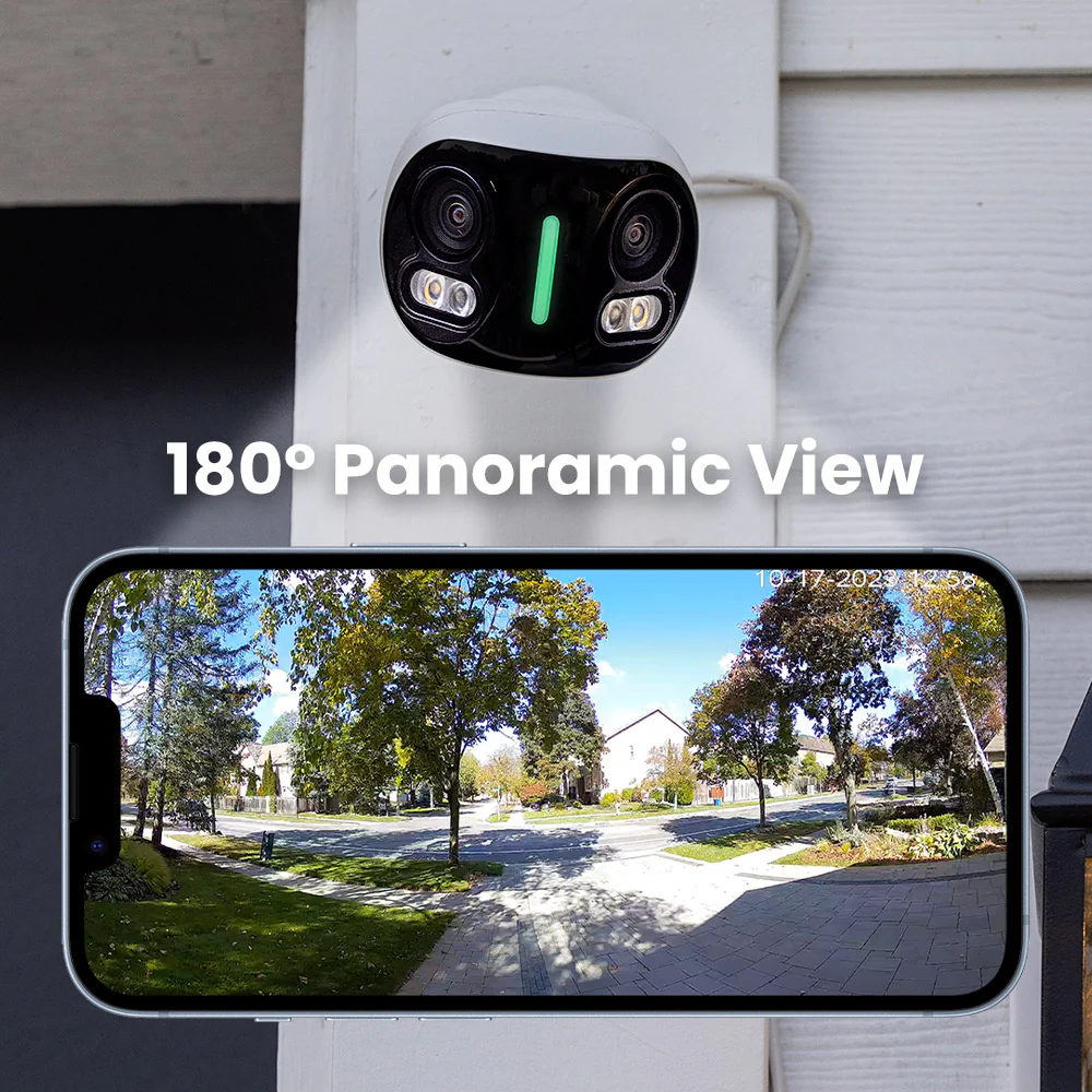 Lorex 4K IP Wired Dual Lens Security Camera with Smart Security Lighting and Smart Motion Detection - Amazon - Image 2