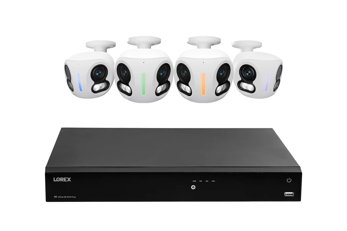 Lorex Classic Fusion Series 4K 16 Channel 4TB Wired NVR System with 4K IP Dual Lens Cameras