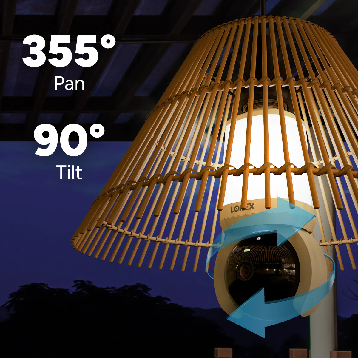 Lorex Connect 2K Wi-Fi Smart Lightbulb Pan-Tilt Camera - Image 5