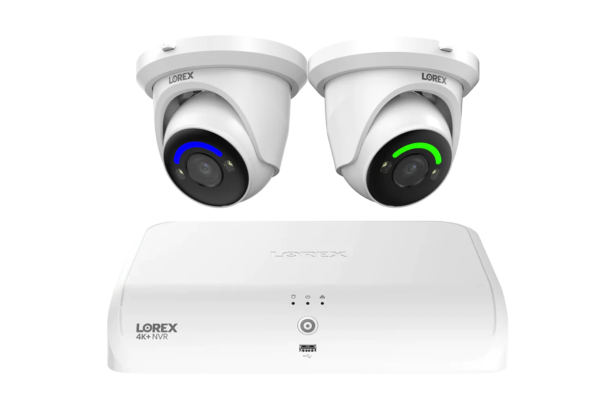 Lorex Fusion Series 4K 16 Channel (8 Wired + 8 Fusion Wi-Fi) 2TB Wired System with H12 Wired 4K IP Dome Cameras