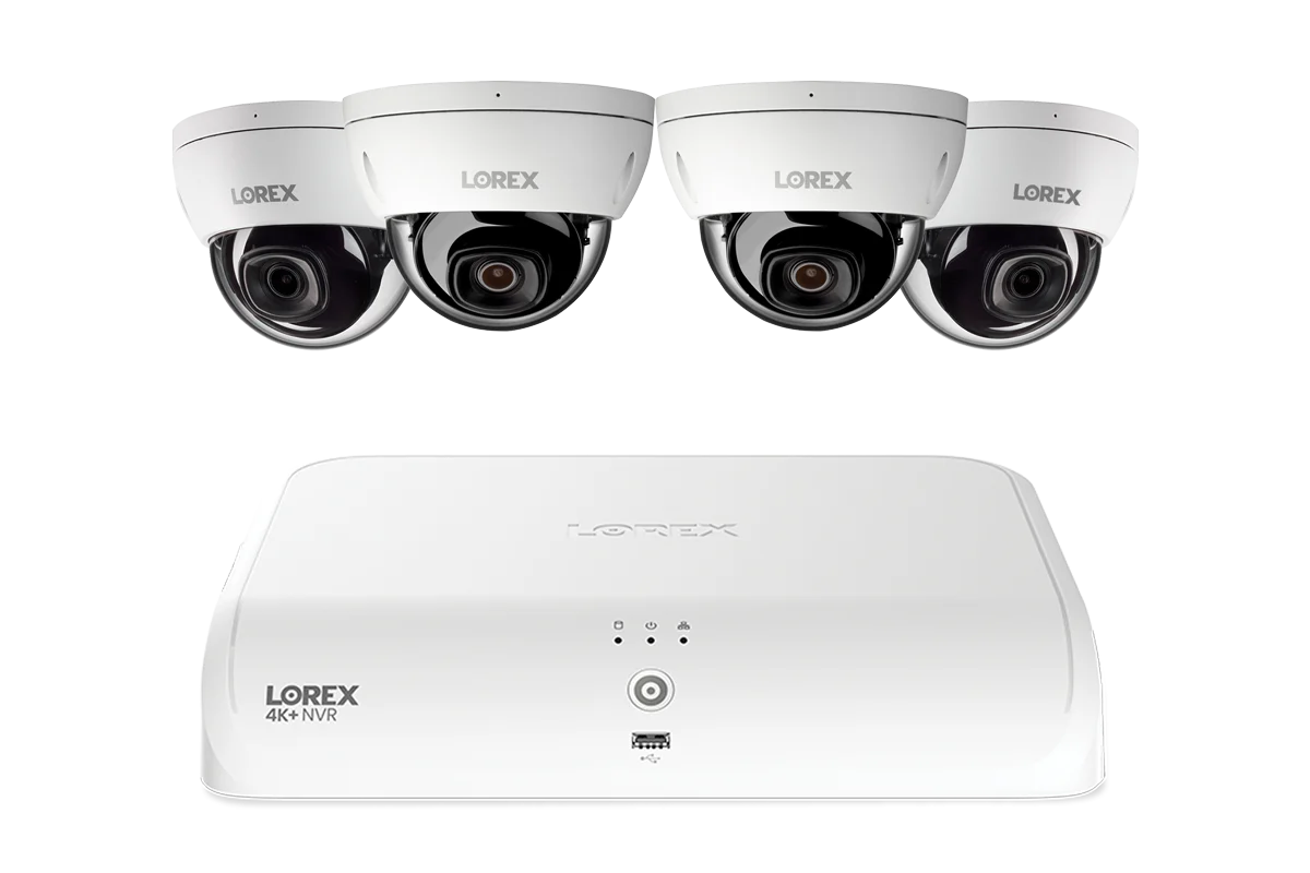 Lorex Fusion Series 4K 16 Channel (8 Wired + 8 Fusion Wi-Fi) 2TB Wired System with A4 Wired 2K IP Dome Cameras