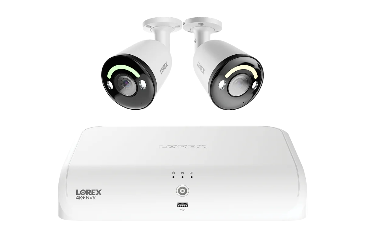 Lorex Classic 4K+ 12MP 16 Channel 2TB Wired NVR System with Smart Security Lighting Bullet IP Cameras