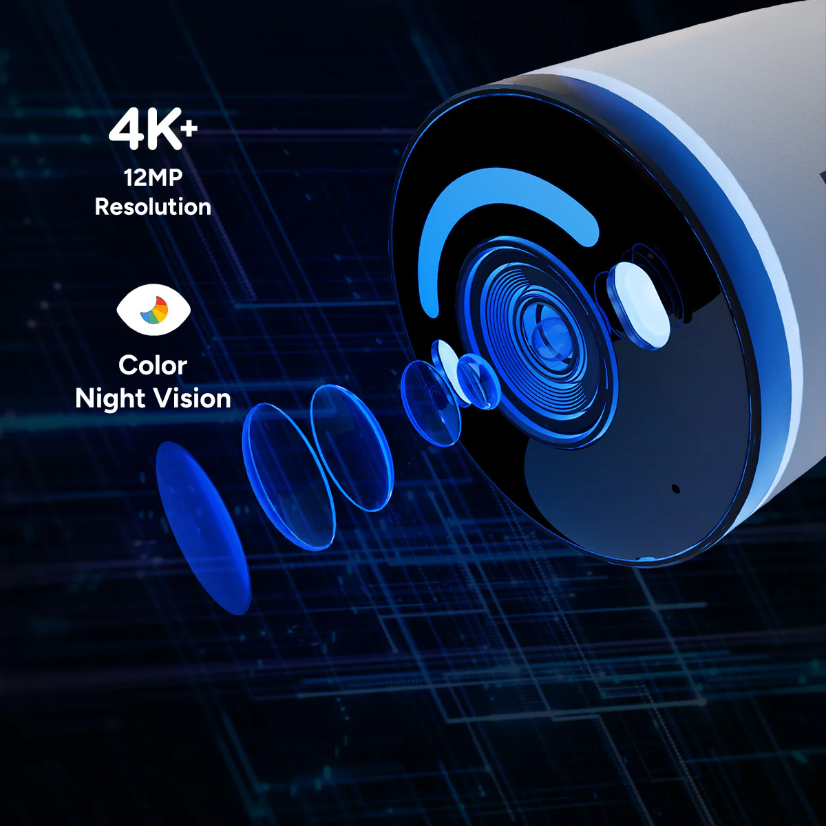 Lorex Classic 4K+ PoE AI Bullet Camera with Person & Vehicle Detection - Image 2