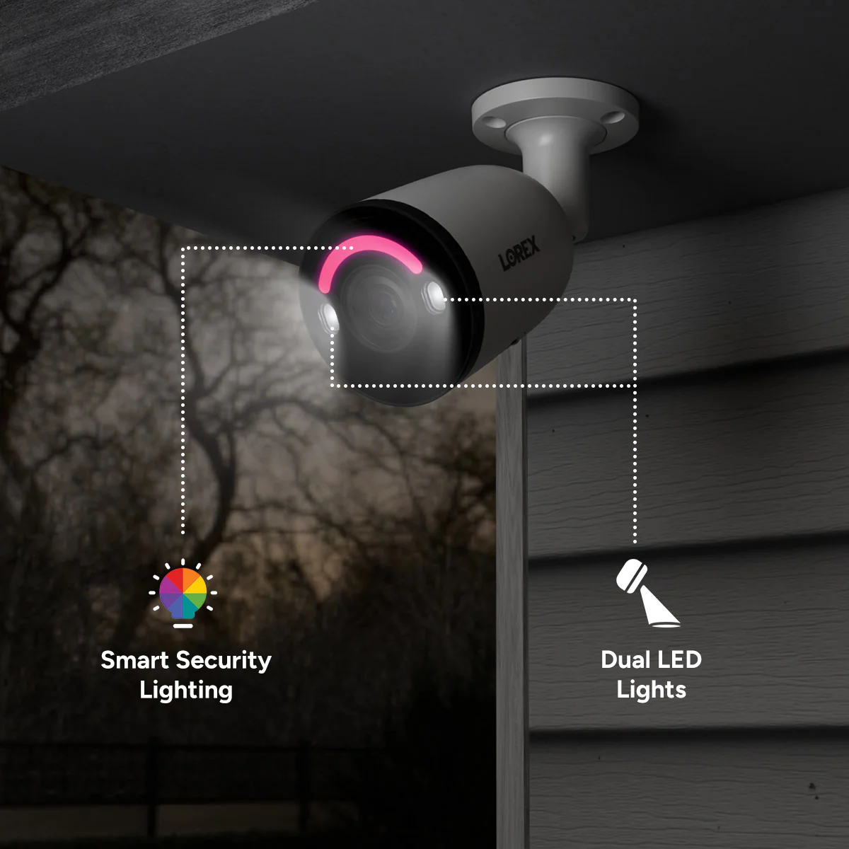 Lorex Classic 4K+ PoE AI Bullet Camera with Person & Vehicle Detection - Image 3