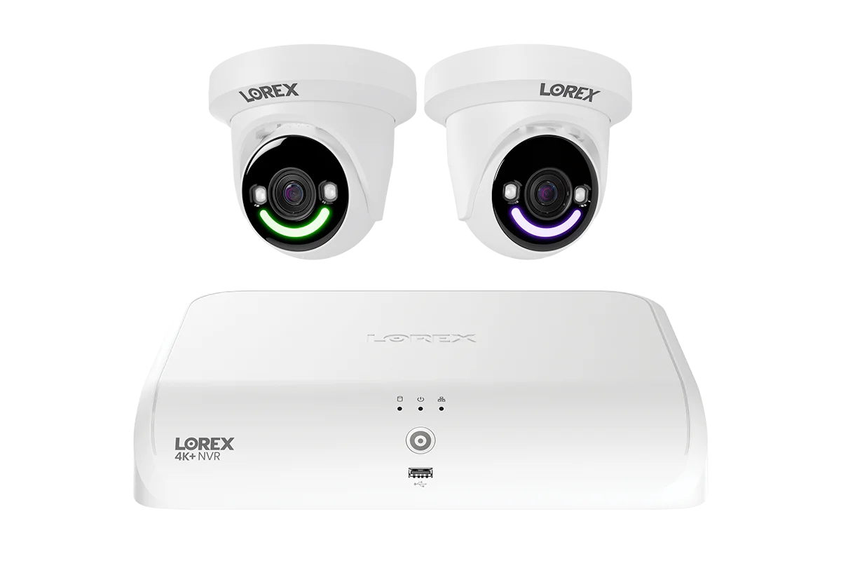 Lorex Classic 4K+ 12MP 16 Channel 2TB Wired NVR System with Smart Security Lighting Turret IP Cameras
