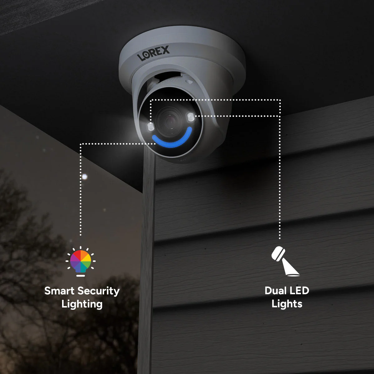 Lorex Classic 4K+ PoE AI Turret Camera with Person & Vehicle Detection - Image 3