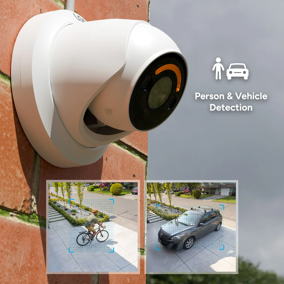 Lorex Classic 4K+ PoE AI Turret Camera with Person & Vehicle Detection - Image 4