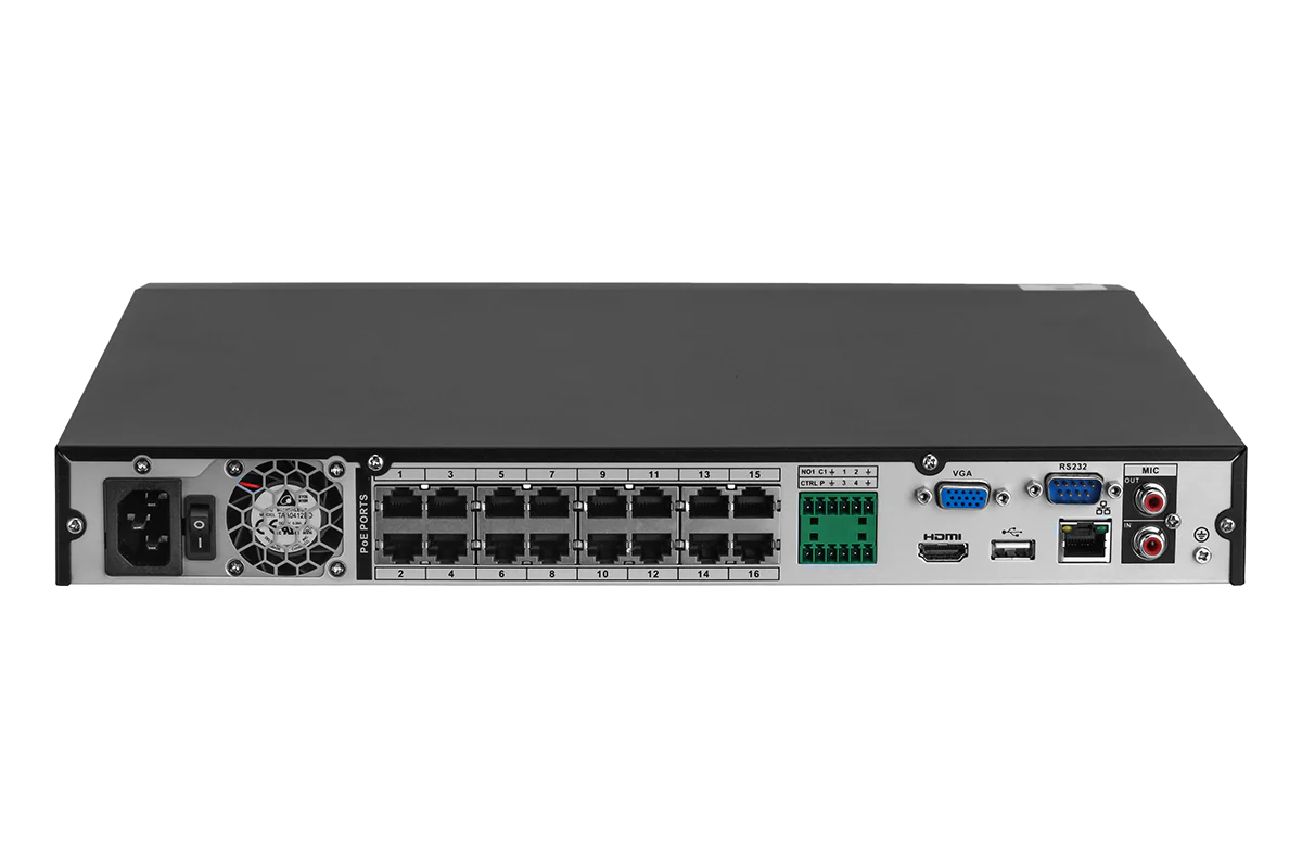Lorex 4K 16-Camera Capable (Wired or Fusion Wi-Fi) 4TB Wired NVR System with 8 IP Dome Cameras featuring Listen-In Audio - Image 3