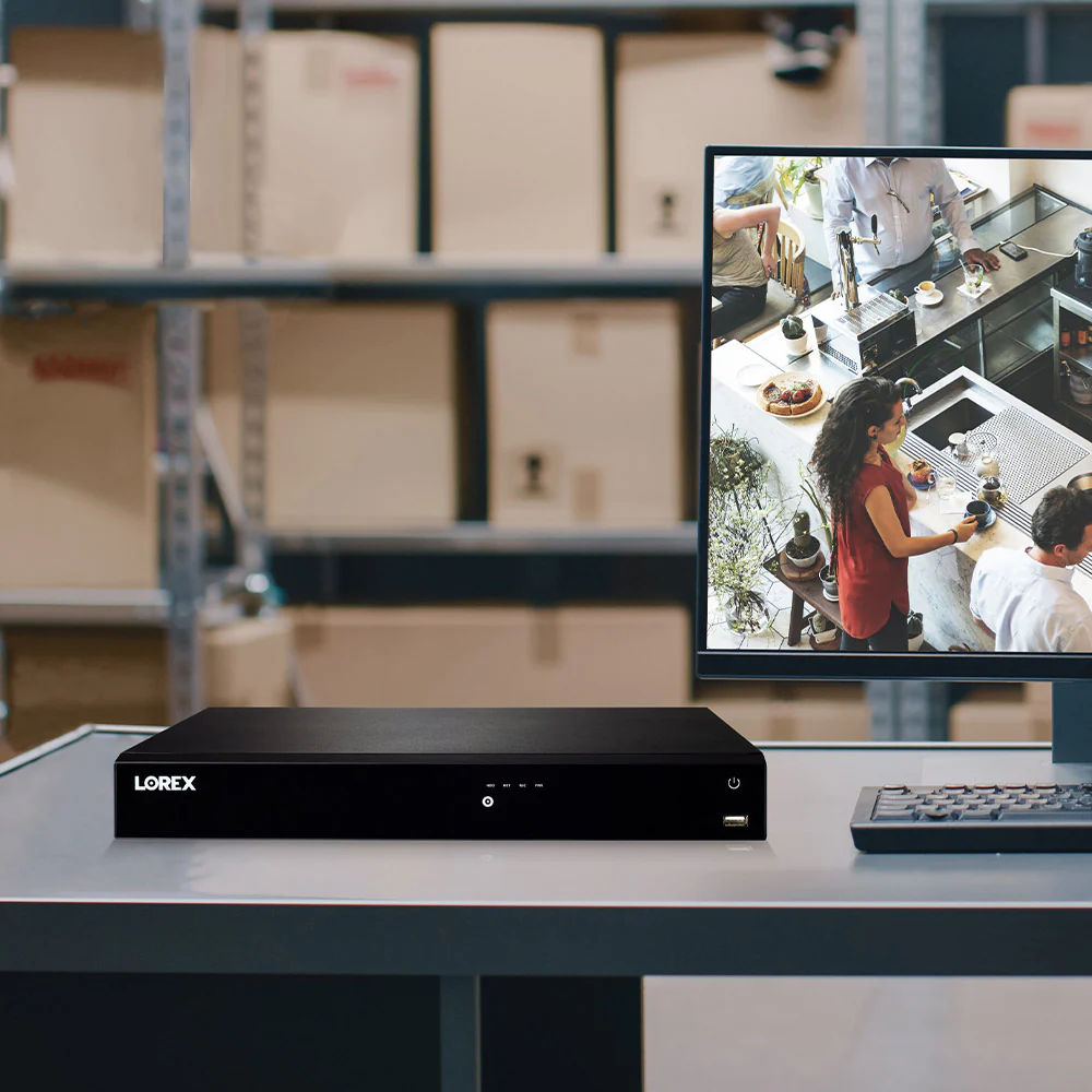 Lorex 4K 16-Camera Capable (Wired or Fusion Wi-Fi) 4TB Wired NVR System with 8 IP Dome Cameras featuring Listen-In Audio - Image 6