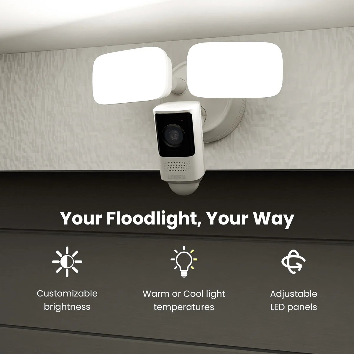 Lorex Wireless Fusion - 4K+ NVR with 2K Wired Doorbell, Outdoor Pan-Tilt Camera, Wi-Fi Floodlight Camera, Two 4K Wi-Fi 6 Outdoor Cameras and Two Indoor Pan-Tilt Cameras - Image 3