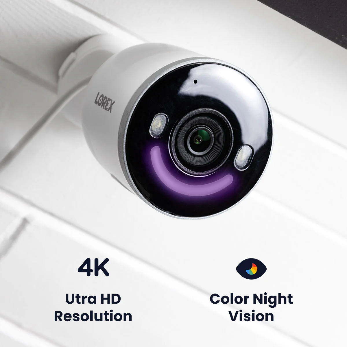 Lorex Wireless Fusion - 4K+ NVR with 2K Wired Doorbell and 4K Smart Security Lighting Wi-Fi 6 Camera - Image 4
