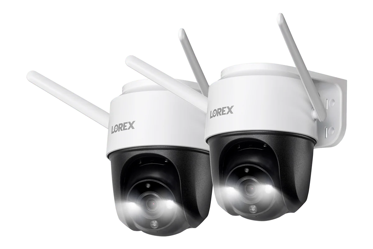 Lorex 2K Pan-Tilt Outdoor Wi-Fi Security Camera (2-Pack)
