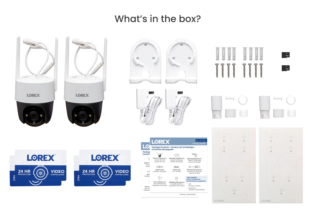 Lorex 2K Pan-Tilt Outdoor Wi-Fi Security Camera (2-Pack) - Image 4