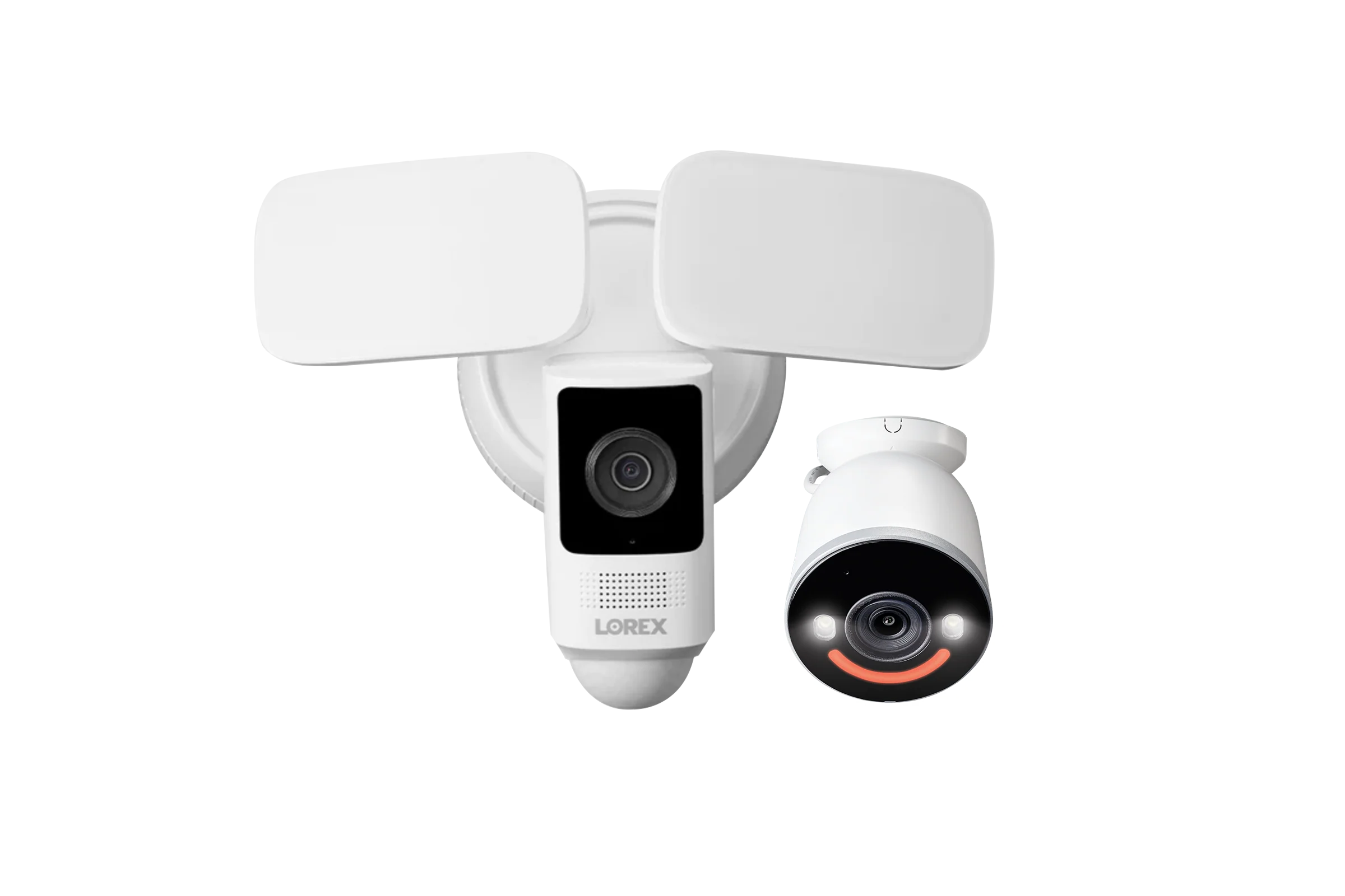Lorex 2K Floodlight Wi-Fi Camera with 4K Spotlight Wi-Fi 6 Security Camera